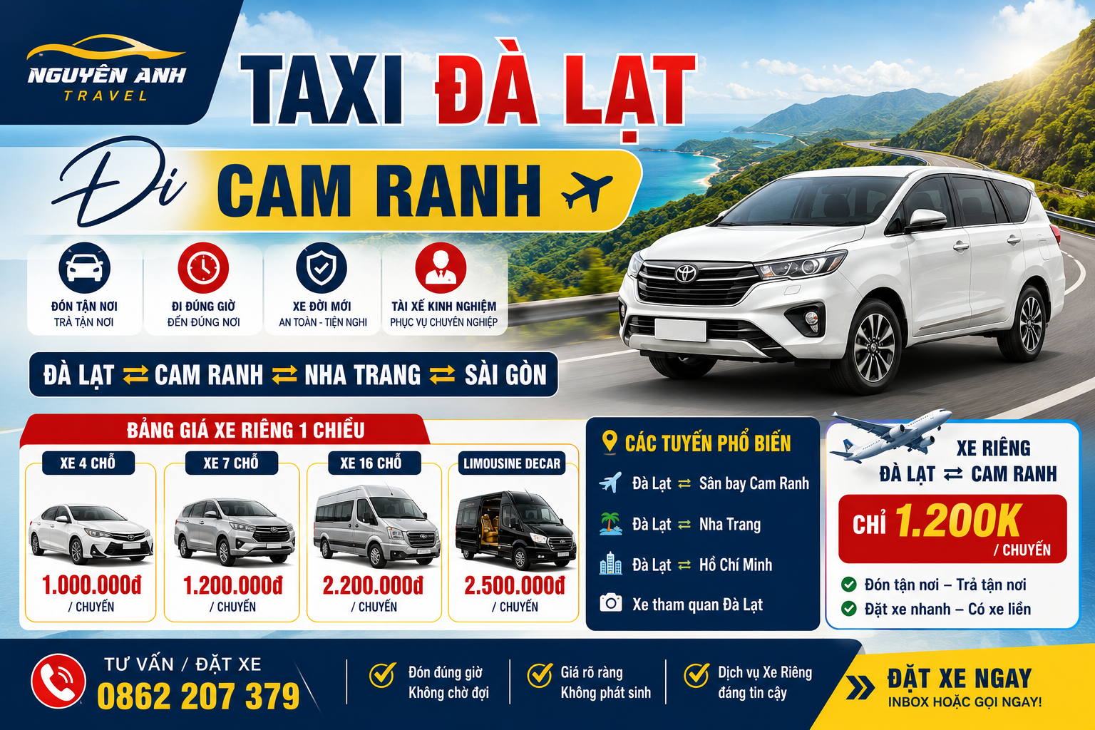 xe đi từ đà lạt cam ranh 